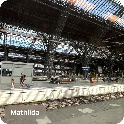 photo of a train station in Leipzig