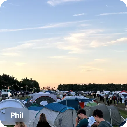 photo of tents on a camping ground